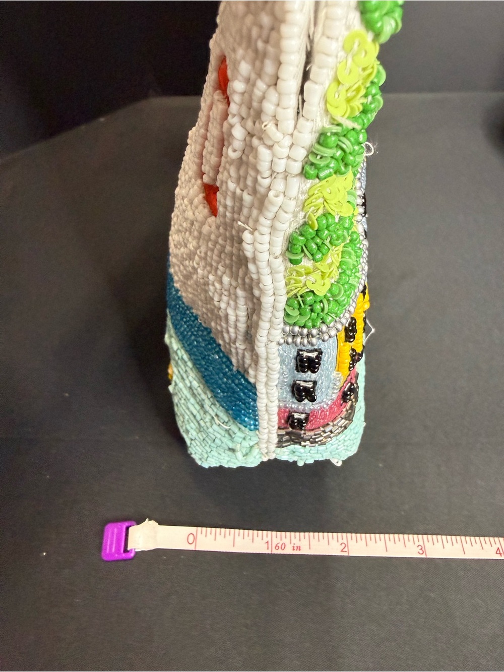 New Viral Beaded Purse Bag Made in India Summer Resort Novelty Portofino Italy - Picture 3 of 5